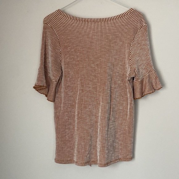 NWOT Gyft Women's Tie Front Striped Blouse Size Small - Picture 4 of 12